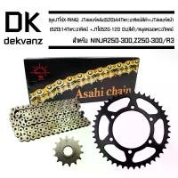 ราคา (ชุดJTโซ่X-RING) JT สเตอร์หลังNINJA250-300,Z250-300/R3 (520) 44T(520)14พระอาทิตย์สีดำ+ JTโซ่ 520-120DL(สีดำ/หมุดทอง) (1734716513980942165)