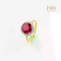 ราคา Ruby Seraphina Band Ring แหวนพลอยทับทิม เพชรธรรมชาติ (1734822636263540205)