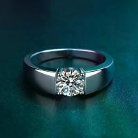 ราคา （จัดส่งจากประเทศไทย）. LY JEWELRY ring diamond Moissanite men 1 carat water 100-98 silver 92.5% D-VVS1 : F2002 เครื่องประดับแฟชั่น (1734449145723979004)