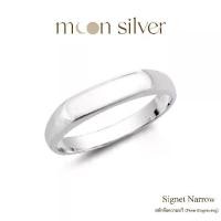 ราคา Moonsilver แหวนเงินสลักชื่อ รุ่น Signet Narrow แหวนเงินแท้925 แหวนซิกเน็ต Signet Ring (1734926907397539769)