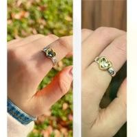 ราคา {Hot} Classical 925 Sterling Silver Rose&Smooth Heart&Sun&Black Stone&Heart Lock Ring Couple Series Jewelry (1735207471486239893)