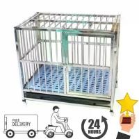 ราคา ส่งฟรี!!ถูกที่สุด!!Hot Sale Stainless Steel Cage กรงสแตนเลส ราคาถูก คอก หมา คอก สุนัข กรง หมา กรง สุนัข (1735067640556652332)