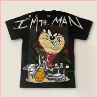 ราคา เสื้อยืดวินเทจ Vintage T-shirt Looney Tunes ลาย Tasmanian Devil (แทซ) (M/L/XL) (1735172532788954900)