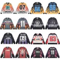 ราคา Hellstar Hoodie Hell Star Long Sleeve T-Shirt Men's Foreign Trade American Style Streetwear Mesh Top (1734464342703900261)