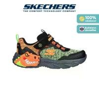 ราคา Skechers สเก็ตเชอร์ส รองเท้าเด็กผู้ชาย รองเท้าผ้าใบ Boys Dino-Lights Shoes - 400615L-BKOR (1729779202552007620)