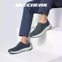 ราคา Skechers สเก็ตเชอร์ส รองเท้าผู้ชาย Men Slip-ins Relaxed Fit SKECHERS USA Decklan Gulliver Shoes - 205356-NVY (1735421675223025604)