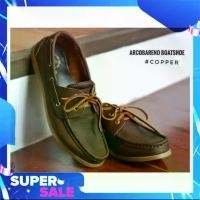 ราคา Arcobareno​ Boat​ Shoes​ Copper​ รองเท้า ผู้ชาย งานหนัง Italy แท้ HandMade สุดคลาสสิค (1729754221463046731)