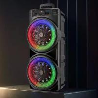 ราคา Bluetooth-Compatible Speaker Wireless Stereo Speaker with Double Subwoofer Deep Bass Lights Loud Boombox Outdoor Speaker (1735103080924677624)
