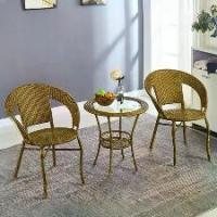 ราคา ขายดีชุดโต๊ะเก้าอี้หวาย โต๊ะในสวน สนามในสวน นั่งเล่น Outdoor Table Set (1734695470048052960)