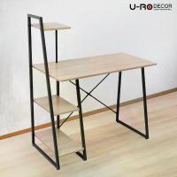 ราคา U-RO DECOR โต๊ะทำงานอเนกประสงค์ พร้อมชั้นวางของ 4 ชั้น รุ่น INTERN (อินเทิร์น) สีโอ๊ค / ขาสีน้ำตาลเข้ม โต๊ะคอมพิวเตอร์ ชั้นวางหนังสือ โต๊ะเขียนหนังสือ โต๊ะอ่านหนังสือ Working de (1729589276318271711)