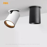 ราคา [Lighting] Dimming embedded folding LED downlight 10W 15W 20W LED spotlight living room TV background wall aisle ceiling COB downlight (1735180791415211232)