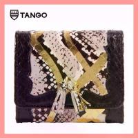 ราคา TANGO WALLET กระเป๋าสตางค์แฟชั่นสตรีรุ่น ORDER1 หนังงูแท้พิมพ์ลาย (1735452696922195746)