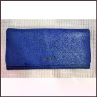 ราคา กระเป๋าตังค์ใบยาว Furla Royal Blue Saffiano Leather Wallet (1734517934736181215)