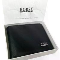 ราคา COD Horse Imperial Wallet กระเป๋าสตางค์แฟชั่น เรียบหรู ทรงสั้น รุ่นคลาสสิค Classic (พร้อมกล่องใส่) ขายดี สีดำ(Horse Imperial)TikTok (1734925477080761364)