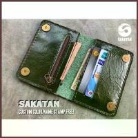 ราคา กระเป๋าสตางค์หนังแท้แฮนด์เมดหลากสี Minimalist Handicraft Colorful Leather Wallet Personalized (1734713474196014441)