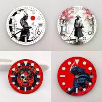 ราคา {special} The 28.5mm dial samurai element NH35 dial creative color-printed series dial is suitable for NH35/36 movement watch accessories (1735484533515060566)