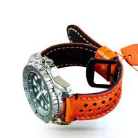 ราคา สายนาฬิกาข้อมือ, Handmade, Firmly 503, (OP) Style, Leather Watch Strap, Italian Veg Tanned (1734897164932777399)
