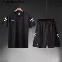 ราคา ชุดกีฬาผู้ชาย3ขีด ชุดออกกำลังกาย ชุดเซต ชุดกีฬา เสื้อ+กางเกง เซต2ชิ้น แถบใหม่ระบายอากาศดีมาก (ตัวใหม่) (1734727347699418677)
