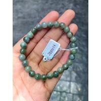 ราคา JB90014 หยก พม่า แท้ Jade กำไล ประคำหยก (Jadeite Beads Bracelet) (Myanmar) ขาย (1735224470210708589)