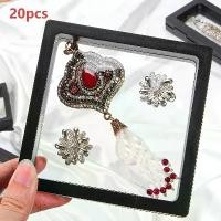 ราคา กล่องโชว์แบบลอย 3D โปร่งใส 20/40 ชิ้น กล่องเก็บเครื่องประดับกันฝุ่นพร้อมฟิล์มยืดหยุ่น, กล่องเก็บเครื่องประดับโปร่งใสสำหรับสร้อยคอ, กำไล, แหวน, ต่างหู กล่องของขวัญพลาสติกที่ทนทาน, (1735394636457281436)