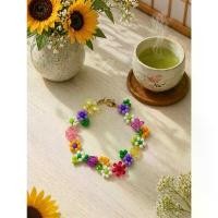ราคา ขายร้อน สร้อยข้อมือ กำไล ลูกปัด ม่วง ขาว พาสเทล น่ารัก สวย (1735442818396030349)