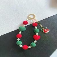 ราคา อุปกรณ์เสริมข้อมือแบบสายคล้องโทรศัพท์มือถือสั้นพร้อมลูกปัดรูปหัวใจ กำไล สร้อยคอคริสต์มาส และพวงกุญแจตกแต่ง (1734552403045681126)