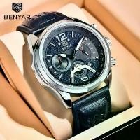 ราคา นาฬิกาข้อมือ BY BENYAR รุ่น Benyar สำหรับผู้ชาย แบบอะนาล็อก ควอตซ์ เครื่องจับเวลาเรืองแสง นาฬิกาผู้ชายสำหรับธุรกิจ การทำงาน กีฬา ลำลอง แฟชั่น ดีไซเนอร์ นาฬิกาผู้ชาย ของขวัญหรูหรา (1735038905454135044)