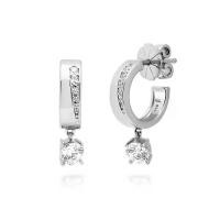 ราคา ต่างหูหอยทอง/กะทิJewellista ต่างหู Rennie เงินแท้ 925 ประดับพลอย CZ มี 3 สี ชุบโรเดียม ชุบทอง14K ชุบRose Gold (1734813035492181882)