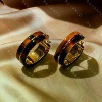 ราคา ต่างหู Maillard – พื้นฐานทองเหลือง/ทองแดงสีขาว พร้อมพื้นผิวลายเต่าเรซิน ต่างหูแฟชั่น (1735229619407980149)