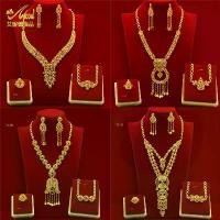 ราคา ชุดเครื่องประดับจากร้านเดียวกัน ชุบทองแท้ 999 ลดราคา 90% ประกอบด้วยสร้อยคอ ต่างหู แหวน และกำไล (1734896084941636759)