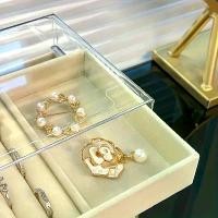 ราคา กล่องเก็บเครื่องประดับอะครีลิค สไตล์วินเทจ หลายชั้น โปร่งใส มีลิ้นชัก กันฝุ่นและกันความชื้น ออกแบบช่องผ้า เหมาะสำหรับสร้อยคอ สร้อยข้อมือ ต่างหู และที่เก็บเครื่องประดับอื่น ๆ กล่อ (1731958763283711594)