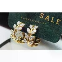 ราคา [COD] [tiktok]ต่างหู หุ้มทอง100%+Jewelly หุ้มทอง 100 %*cz01 (1735390208987202598)