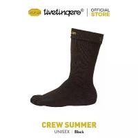 ราคา ถุงเท้า Vibram FiveFingers รุ่น Crew Summer สี Black (1735031912542340718)