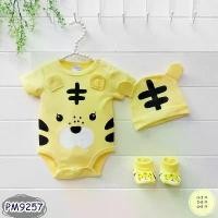 ราคา ชุดเด็ก บอดี้สูท(Bodysuit) ลาย เสือ หมวก ถุงเท้า (1735303486107059427)
