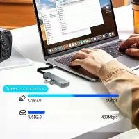 ราคา ฮับ USB‑C รองรับ HDMI 4K รองรับ USB 3.0/2.0 และการชาร์จ PD สำหรับ MacBook, iPad, Samsung Galaxy S10, Dex, ทีวี, เมาส์, คีย์บอร์ด และแฟลชไดรฟ์ (1735272479891949229)