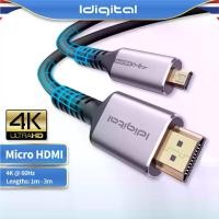 ราคา [จัดส่งทันที] Idigital Micro HDMI To HDMI Cable, 4K/60Hz, 2K 144Hz, 1080P 240Hz, 1M-3M,สำหรับกล้อง,แท็บเล็ต,แล็ปท็อป,ทีวี,PS5,โปรเจคเตอร์ GoPro ส่งจากกทม (1735226087072433615)