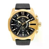ราคา Diesel DZ4344 Diesel Mega Chief Chronograph Black Dial Black Leather Strap MEN 51MM นาฬิกาข้อมือ นาฬิกา ผู้ชาย (1735016931528967955)