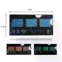ราคา ♛นาฬิกา LED ติดฝาผนัง แบบบาง ตัวเลข 3 นิ้ว ขนาด 18 นิ้ว นาฬิกาดิจิตอล LED Digital Clock รุ่น JH-4622☁ของใช้ในบ้าน (1735350975346869712)