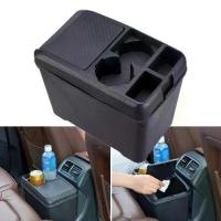 ราคา Multifunctional Car Trash Can กล่องเก็บของในรถมีฝา ขนาดกะทัดรัด สำหรับ SUV Sedan และ Truck ออกแบบให้เข้ากับที่วางแก้ว ทำความสะอาดง่าย ของตกแต่งภายในรถ สะดวกสบาย ที่ จับ แท็บเล็ต (1735160339899581566)