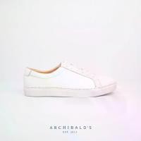 ราคา [COD] [tiktok](IN STOCK) รองเท้า - Archibald's รุ่น Classic White Cobbler - Archibalds ผ้าใบหนังแท้ สีขาว ชาย/หญิง (1734411354186876430)