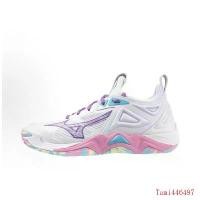 ราคา Mizuno Wave Momentum 3 รองเท้าวอลเลย์บอลมืออาชีพตัดต่ำ สีขาวสีชมพู Unisexหกหยและสะดวกสบาย รองเท้า วิ่ง มาราธอน สตั๊ด เชียง ใหม่ ฟุตบอล เด็ก บาส ราคา ถูก รุ่น มือสอง ของ แท้ hara futsal (17349695081051