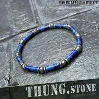 ราคา ลดราคา- ✲สร้อยข้อมือหิน เน้น "เสริมโชคลาภ" หินแท้ 100% " ลาพิสลาซูลิ ไพไรต์ เพชรหน้าทั่ง " หินนำโชค หินมงคล หินเสริมเงินทองTHUNG❈ (1735134162457298865)