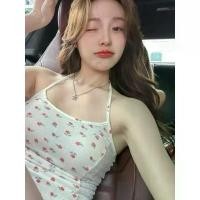 ราคา ลดราคา POKEE HALTER TOP เสื้อคล้องคอลายดอกไม้แต่งข้างลูกไม้ยืด S (1735491670166897742)