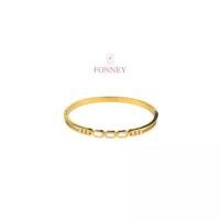 ราคา ♔BL-16Fonney กำไลข้อมือสแตนเลสแท้ ไม่ลอก ไม่ดำ ใส่อาบน้ำโดนน้ำหอมได้✫ลดราคา (1735312462497678757)