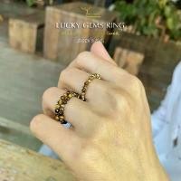 ราคา แหวนหิน " ไทเกอร์อาย หินตาเสือ : Tiger's Eye " หินแท้ 100% แหวนยืด ขนาด 2mm แหวนนำโชค แหวนมงคล หินธรรมชาติ ว้าวซ่า สร้อย คอ คู่ รัก (1734161993580774869)