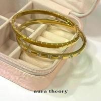ราคา กำไลข้อมือสแตนเลส aura theory golden symphony เลส สร้อย แฟชั่น เงิน แท้ 925 (1732850462721541744)