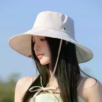 ราคา หมวกบักเก็ตลายสก็อตสำหรับผู้หญิง เหมาะสำหรับฤดูร้อน ใช้กลางแจ้งและเดินทาง ช่วยบังแดด หมวกชาวประมง ปกปิดใบหน้า ป้องกันแสงแดดเล็กน้อย หมวก/แคปผู้หญิง (1735351527004145446)