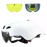 ราคา หมวกจักรยานถนน Aero TT 3 เลนส์ น้ำหนัก 290 กรัม ใหม่ หมวกความปลอดภัยสำหรับกีฬาจักรยาน หมวก TT แบบขึ้นรูปสำหรับจักรยานถนน (1735281788257863010)