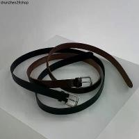 ราคา เข็มขัดหนัง PU เส้นเล็ก แฟชั่นสไตล์เกาหลี มินิมอล เข็มขัด​หนัง BELT02 (1734782541896648116)
