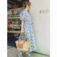 ราคา ♩Pizza Outfit เดรสmaxi ลายดอกสไตล์วินเทจ ผ้า cotton อย่างดี♒ (1735143261019998032)